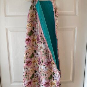 Posh Peanut Pink Floral and Teal Sleep Sack - *BROKEN ZIPPER*